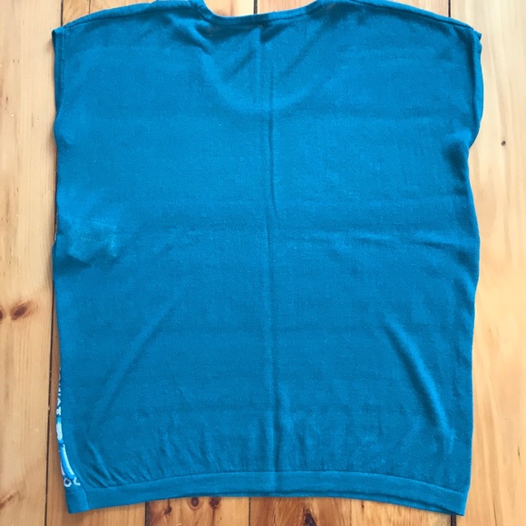 Benetton Linen Blend Sleeveless Sweater - Picture 9 of 10